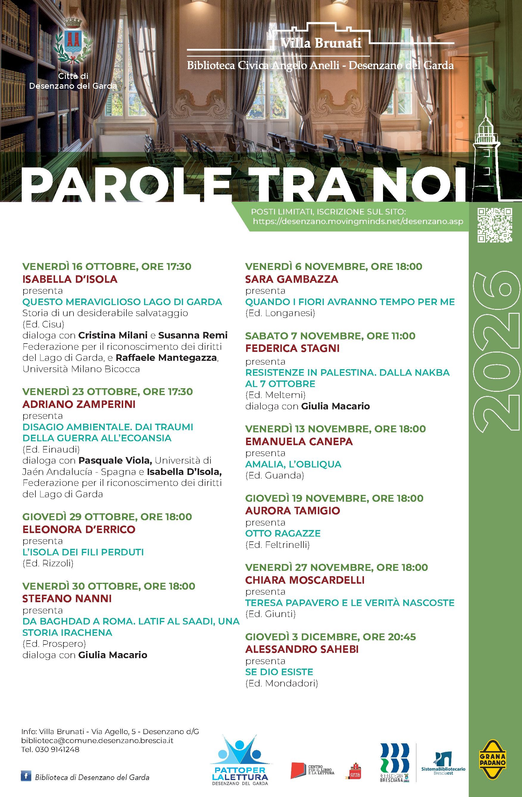 giovedì 3 dicembre, ore 20:45  PAROLE TRA NOI: Alessandro Sahebi